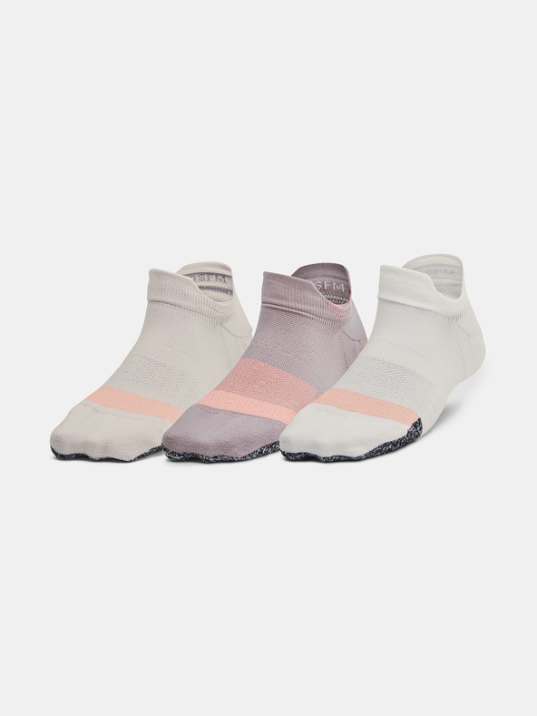 Under Armour Womens UA Breathe NS Tab Set de 3 perechi de șosete Gri