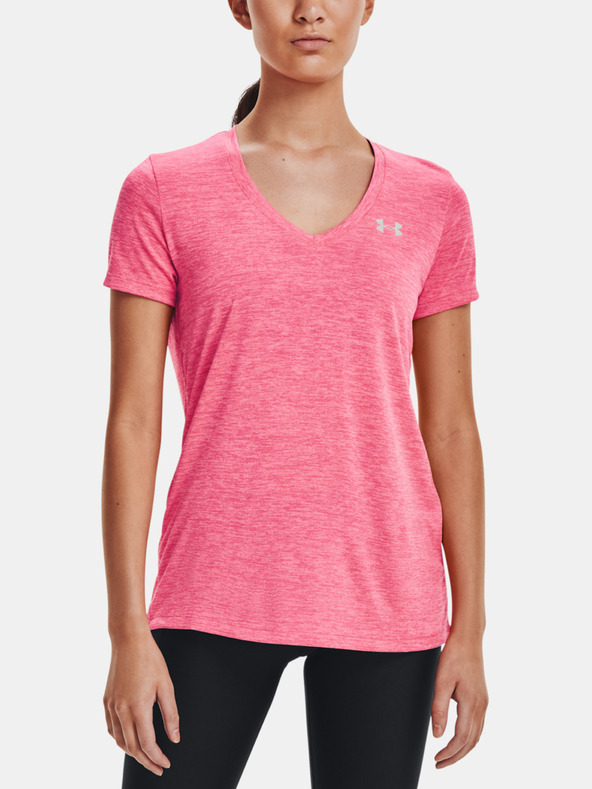 Under Armour Tech SSV - Twist Tricou Roz