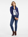Orsay Cardigan de damă albastru cu blană artificială ORSAY