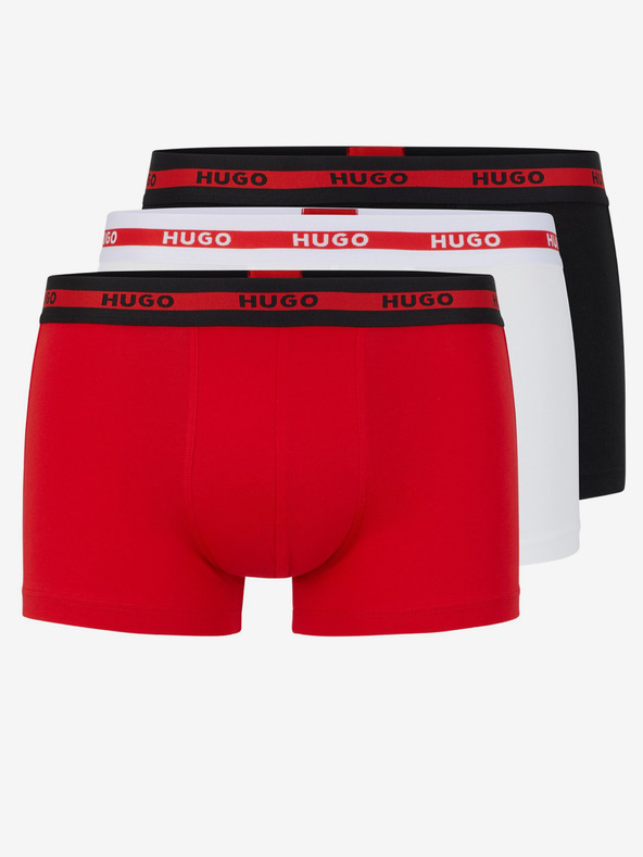HUGO Boxeri, 3 bucăți Negru