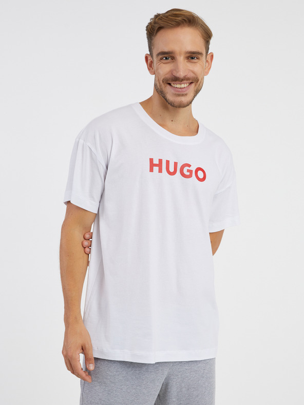 HUGO Tricou Alb
