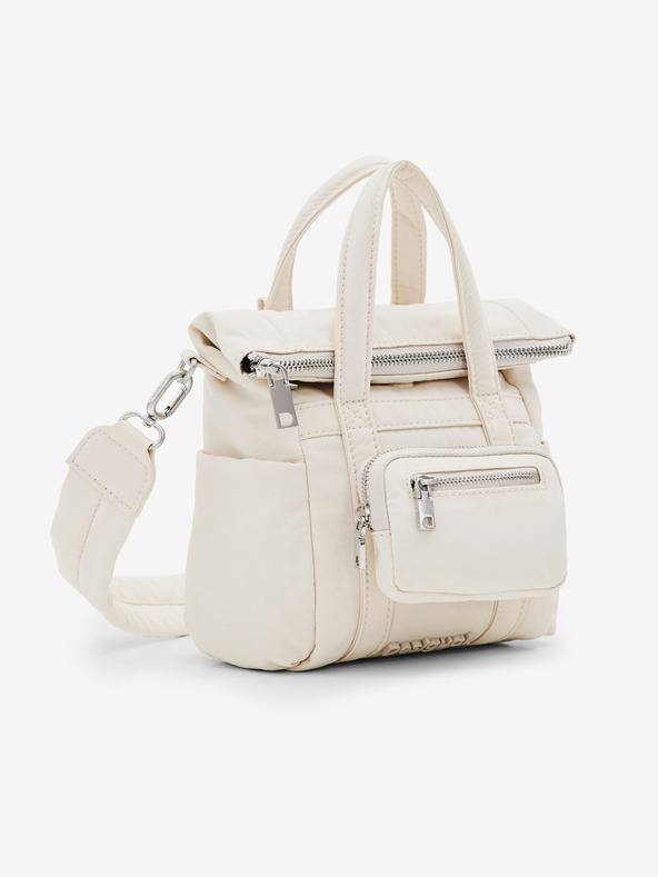 Desigual Basic Modular Voyager Micro Genți Alb