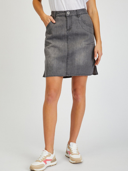 Sam 73 Fustă din denim gri pentru femei SAM73 Gemini