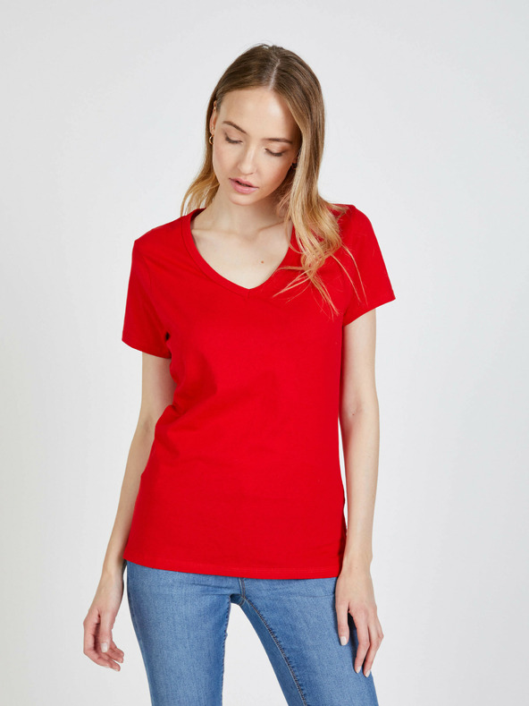 Sam 73 Tricou de damă roșu SAM 73 Una