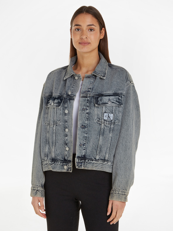 Calvin Klein Jeans Boxy Denim Jachetă Albastru