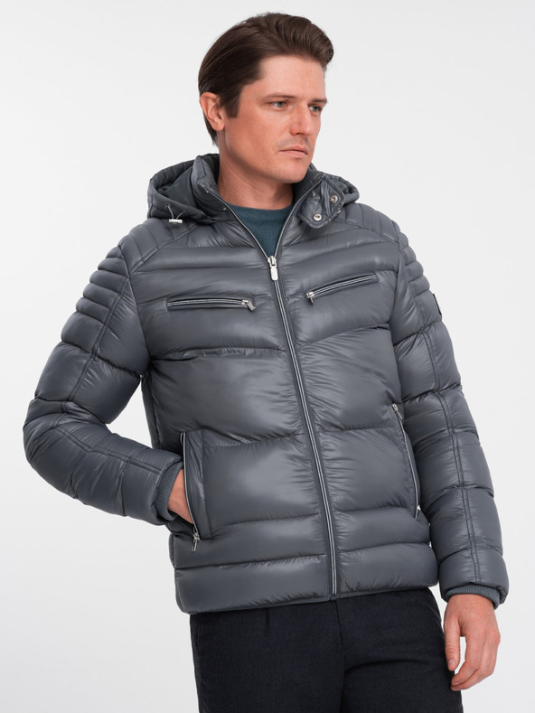 Ombre Clothing Jachetă Gri