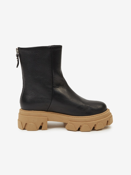 Steve Madden Cizme de gleznă din piele neagră Steve Madden Maryann