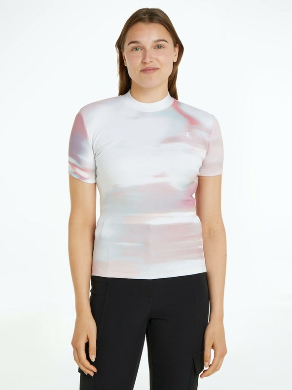 Calvin Klein Jeans Tricou Alb