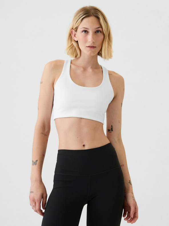 GAP Power Medium Impact GapFit Sport Sutien Alb