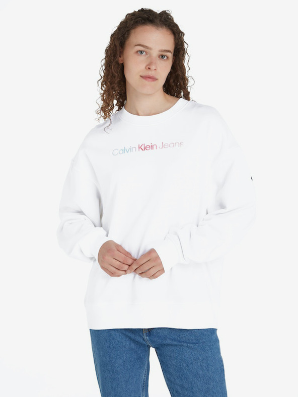 Calvin Klein Jeans Hanorac Alb