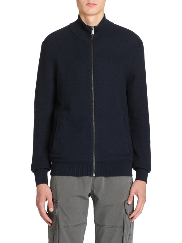 Celio Jelimzip Pulover Albastru