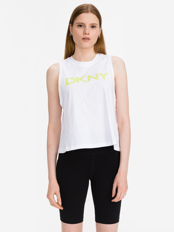 DKNY Sollip Logo Maieu Alb