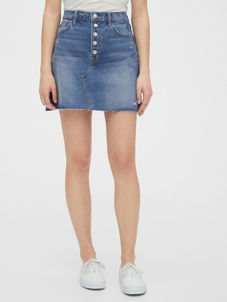 GAP Fustă din denim cu nasturi GAP