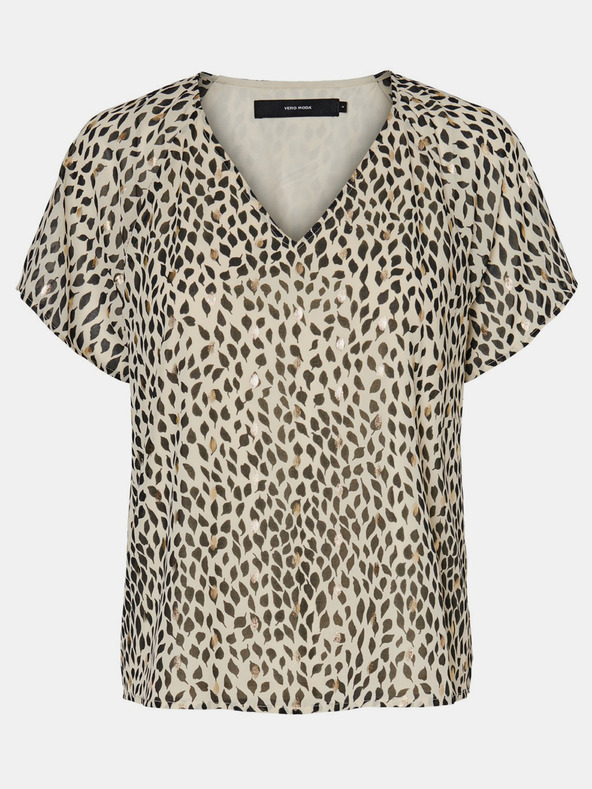 Vero Moda Bluză cu model bej VERO MODA Penny