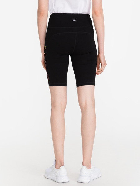 DKNY Pantaloni scurți negri DKNY Logo Ombre pentru femei