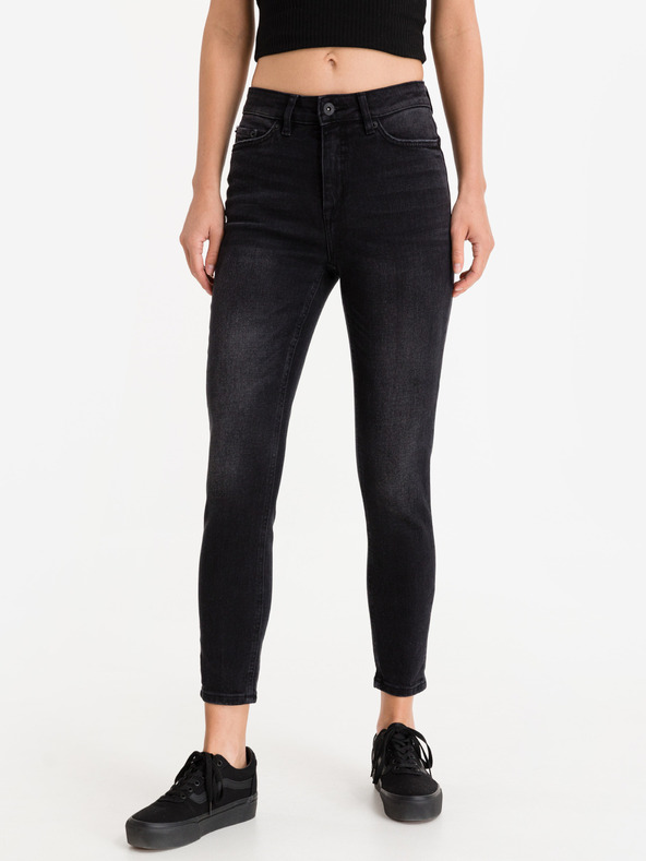 ICHI Luva Jeans Negru