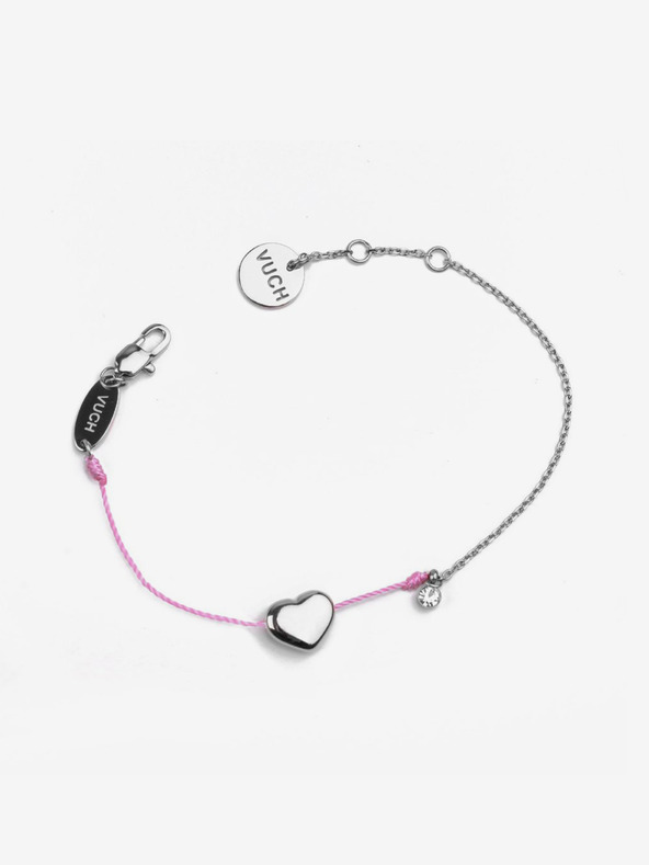 Vuch Shiny Heart Pink Brățară Argintiu