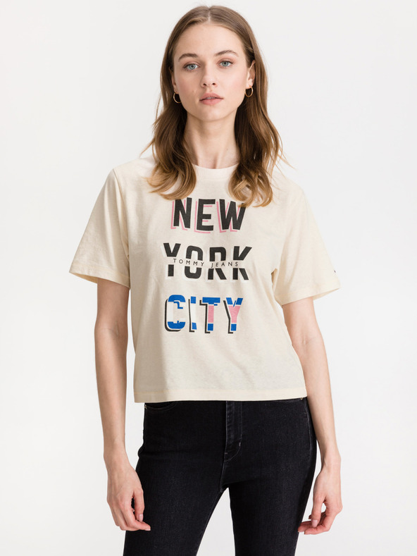 Tommy Jeans New York City Tricou Bej