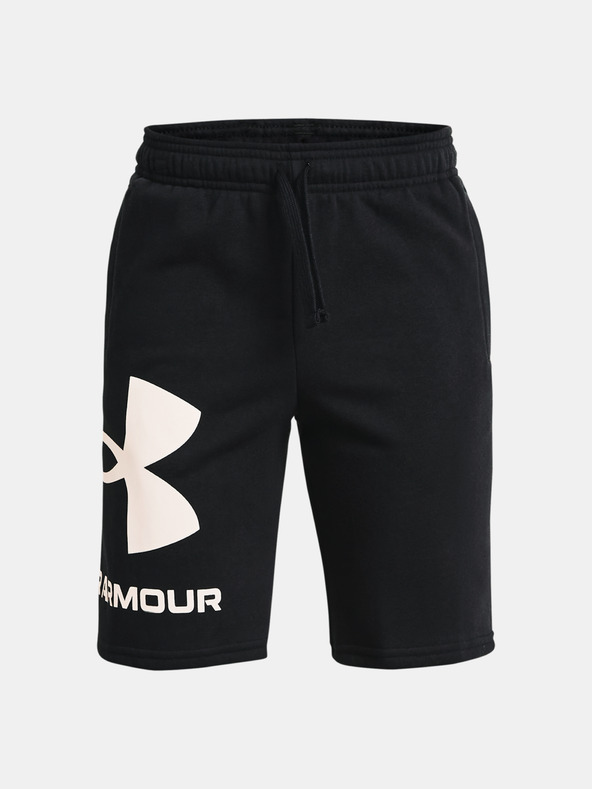 Under Armour UA Rival Fleece Logo Pantaloni scurţi pentru copii Negru