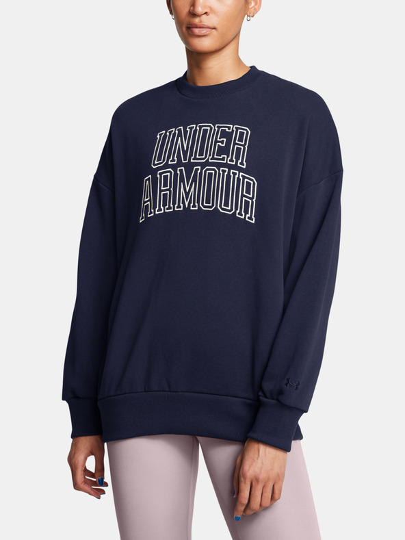 Under Armour UA Icon HWT Terry OS Crew Hanorac Albastru