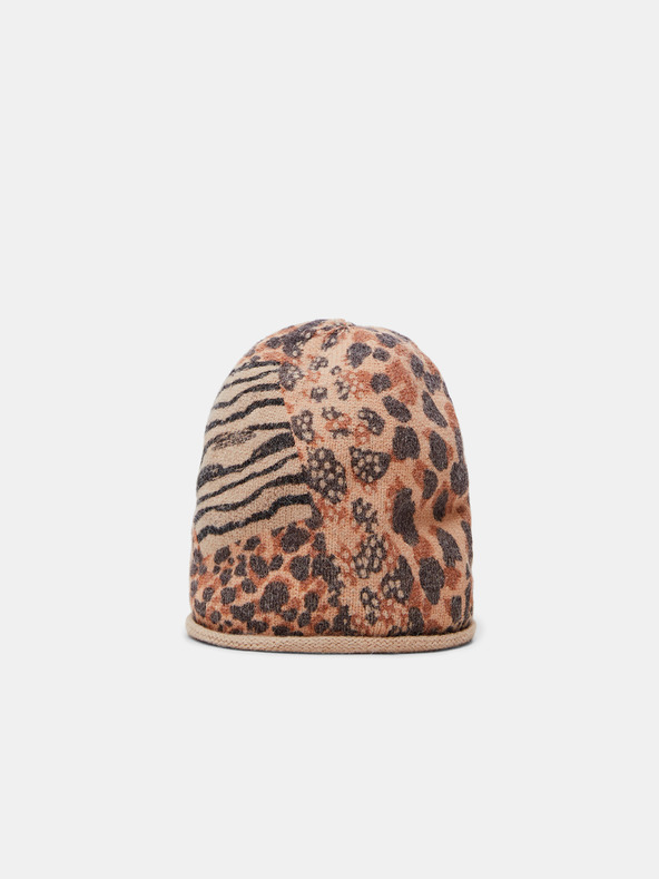 Desigual Animal Patch Gorro Căciulă Maro