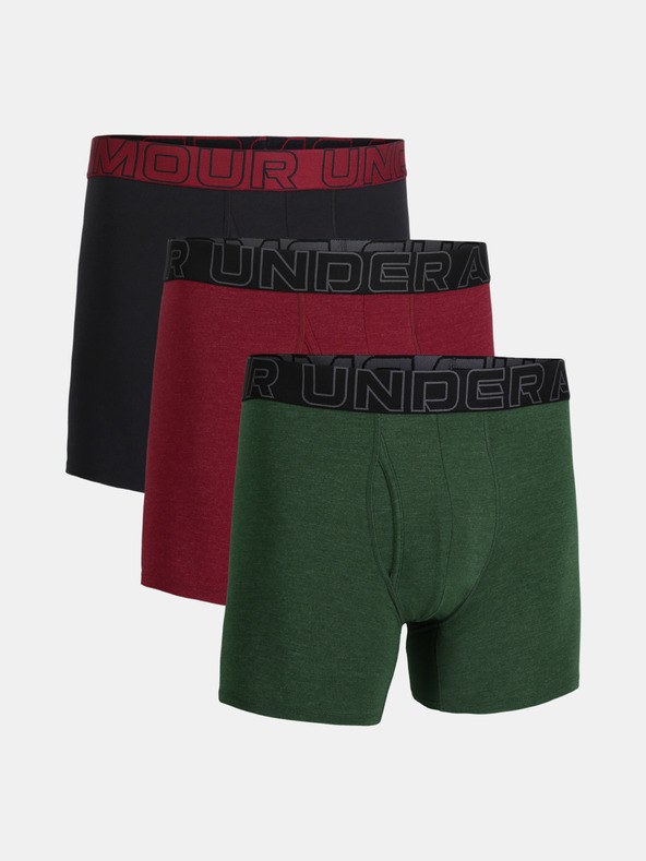 Under Armour M UA Perf Cotton 6in Boxeri, 3 bucăți Verde