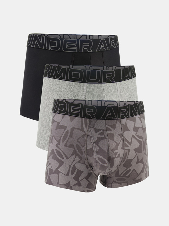 Under Armour M UA Perf Tech Nov 3in Boxeri, 3 bucăți Gri