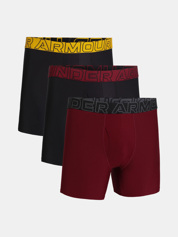Under Armour M UA Perf Tech 6in Boxeri, 3 bucăți Roșu