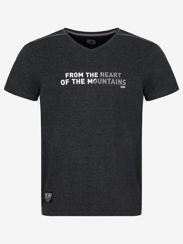 Loap Tricou negru LOAP Alpron pentru bărbați