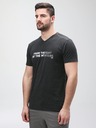 Loap Tricou negru LOAP Alpron pentru bărbați