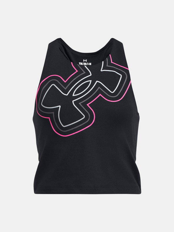 Under Armour Motion Branded Crop Maiou pentru copii Negru