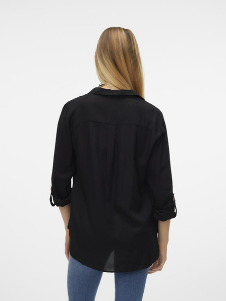 Vero Moda Bluză neagră Vero Moda Bumpy pentru femei