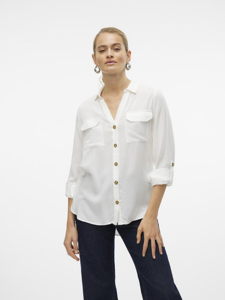 Vero Moda Bluză albă pentru femei Vero Moda Bumpy